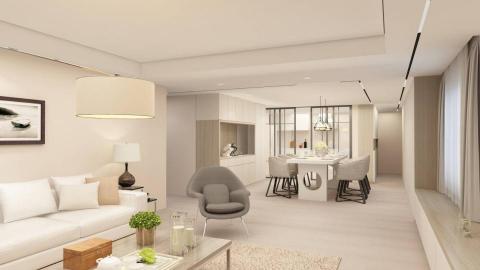 謝儀馨 - 24坪住宅客餐廳設計-與心芯室內設計師配合製作
此3D代繪一張2500