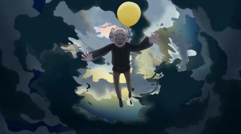 花花 - （畢業專題，角色繪製）老人從天上墜落場景