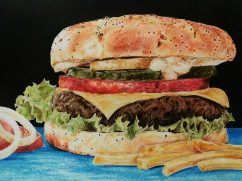 李佩庭 - 色鉛筆畫