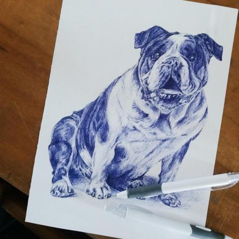 李佩庭 - 原子筆畫