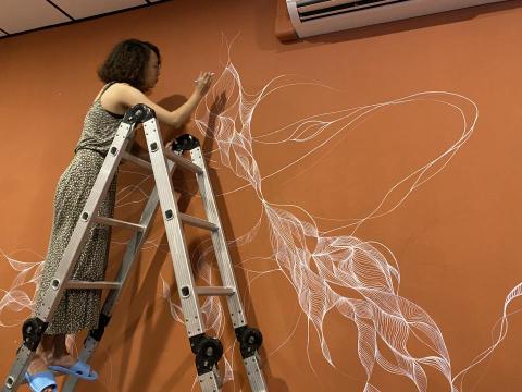 蔡詠宜 - 民宿牆面彩繪