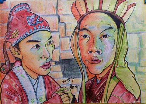 張藝耀 - 人物肖像漫畫 (大話西遊)