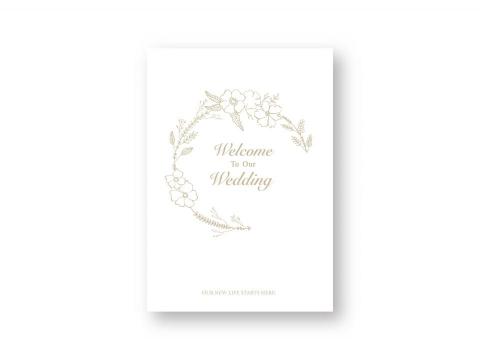 原詩晴 - 簡約風喜帖設計