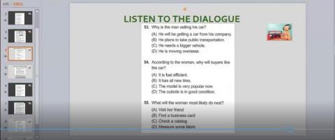 Frankee Yeung - 為每一位不一樣的同學量身打造的教材
聽力(多益)練習