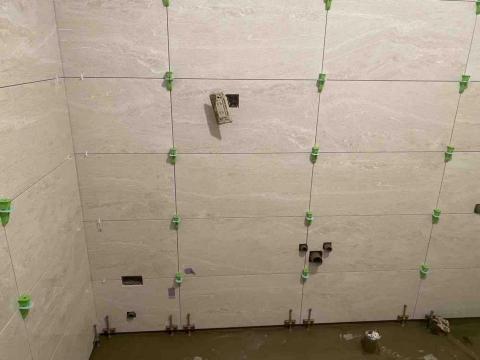 育達工程行 - 樹林 蔡小姐 浴室修改 重貼 壁磚地磚 防水 加裝淋浴拉門 天花板 增設插座 