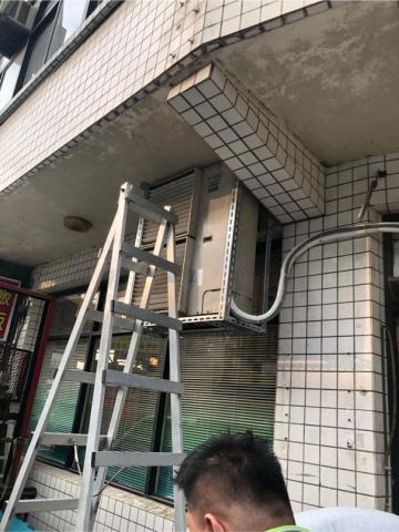 禾松冷凍空調工程 - 坎入式四方吹冷氣機安裝