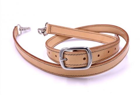 東千里革製間-團體課程/活動合作/教學預約 - 作品：原色皮革手工背帶