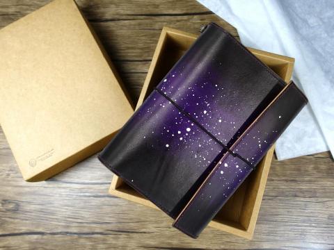 東千里革製間-團體課程/活動合作/教學預約 - 作品：手染色筆記本