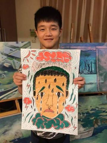 詹琇鈞 - 學生自畫像-哀