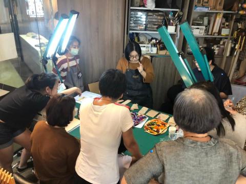 東千里革製間-團體課程/活動合作/教學預約 - 台北工藝館糊染課程記錄照1