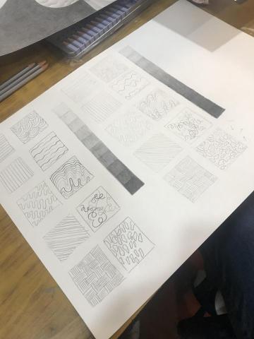 詹琇鈞 - 素描的色階及線條練習