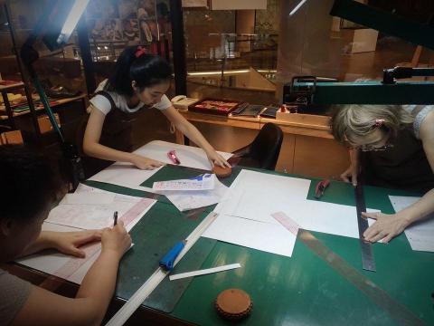 東千里革製間-團體課程/活動合作/教學預約 - 打版課程記錄照1