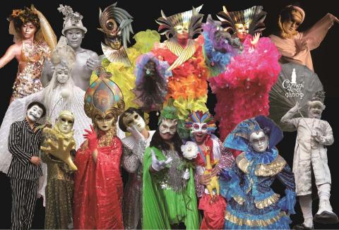 黃浩洸  小丑默劇團 - 威尼斯雕像照片大會串 黃浩洸  小丑默劇團 - 威尼斯雕像照片大會串