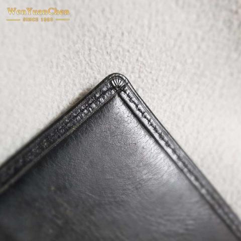 陳文遠精品包研所 - 皮夾折邊小細節