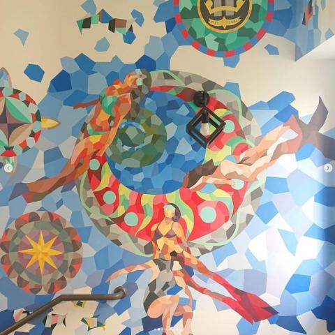 劉岳航 - 潛立方壁畫