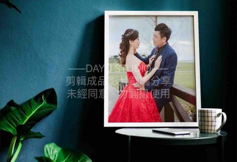 大於個人工作室 - DAYU-婚禮紀錄影片作品。此照片經過創意合成設計後再剪輯至作品穿插運用。