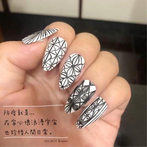 NailsDaDaDIY - 花磚基礎作品