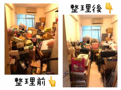 承嬌幸福工作室 - 由於客戶只有四小時的時間，因此建議客戶先做基本整理，將原本連走路空間都沒有的儲藏室進行大分類，終於讓儲藏室有一個整齊又能走動的空間。 