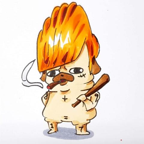 爾玉 - Q版角色設計（流氓+巴哥）