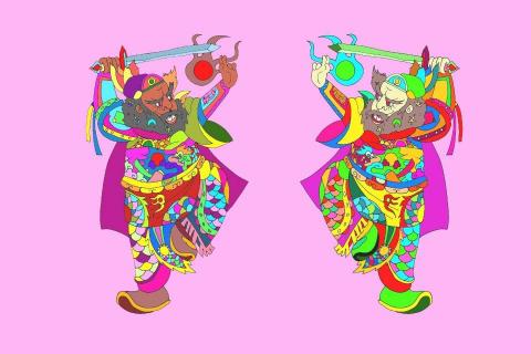 鐵獅畫畫工作室 - 神像插畫