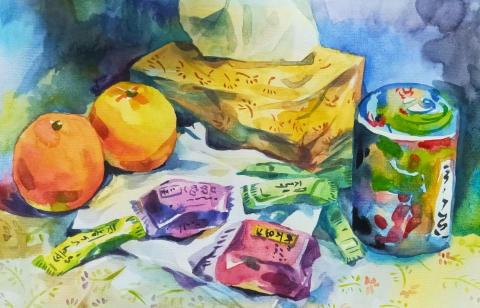 鐵獅畫畫工作室 - 科班訓練水彩考題