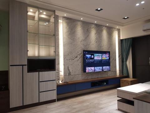 愛家裝潢設計工作室 - 客廳主牆設計