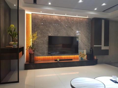 愛家裝潢設計工作室 - 客廳主牆設計
