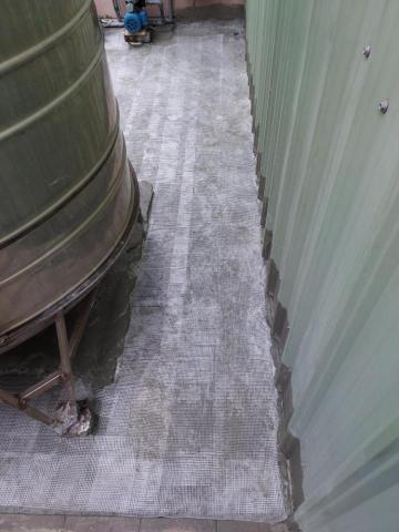 明濱工程行 - 加裝網狀，避免造成防水漆破裂