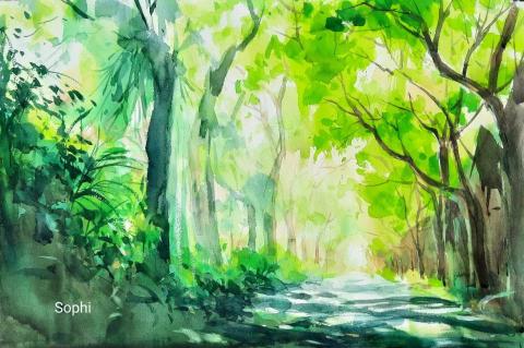 Sophie 藝術家 - 風景水彩