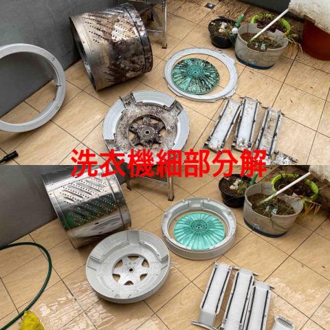 寶潔專業居家清潔 - 洗衣機細部分解