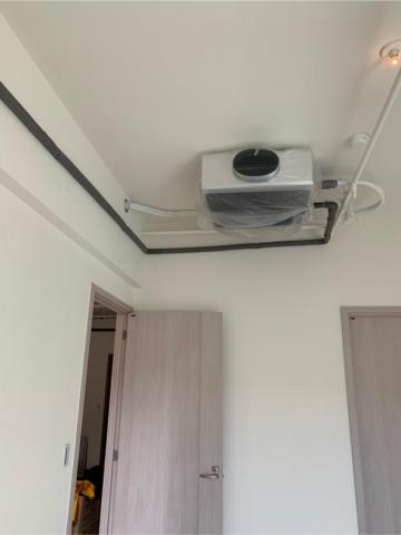 愷承空調工程有限公司 - 基隆大金吊隱室內機銅管/排水管配置