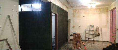 劉家貴 - 磚牆隔間，粗胚完成