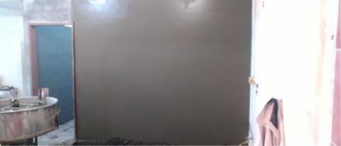 劉家貴 - 磚牆隔間，粉光完成