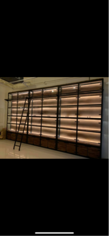 史密斯設計有限公司 - 工業風威士忌黑鐵玻璃酒櫃