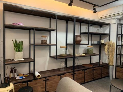 史密斯設計有限公司 - 黑鐵造型實木訂製鐵櫃