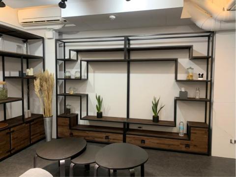 史密斯設計有限公司 - 黑鐵造型實木訂製鐵櫃