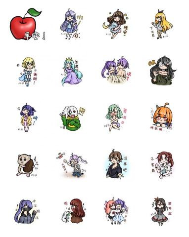 羽毛工作室 - 賴貼圖繪製1