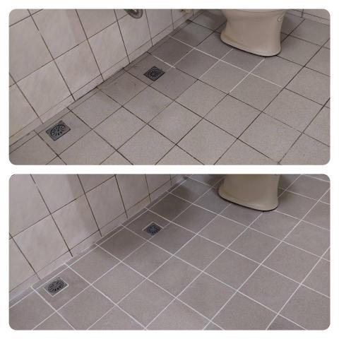 內湖油漆工作室 - 廁所地板填縫 內湖油漆工作室 - 廁所地板填縫