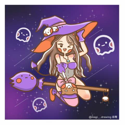 MeiChi - 鬼月可愛插畫