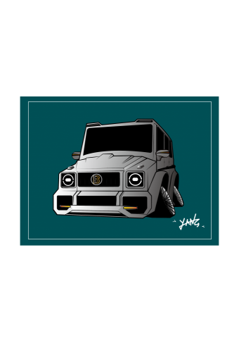 阿翰設計 - "客戶愛車繪"
車名:M-Benz G-Class AMG /G63
繪圖方式:AI