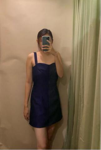 郭秀蕊 - 雙色短洋裝