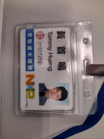 Tommy Huang - 恩智浦半導體工作證