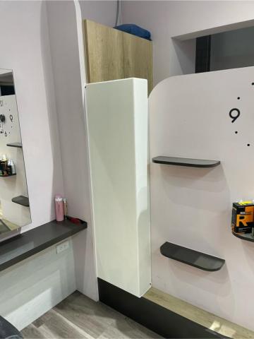 豪品工坊 - 隔板製作安裝（安裝後）
倒角、研磨、噴白漆