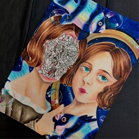 AVERY設計 - 色鉛筆人物