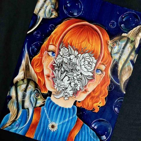 AVERY設計 - 色鉛筆人物