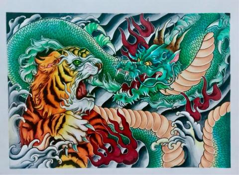 AVERY設計 - 麥克筆刺青圖