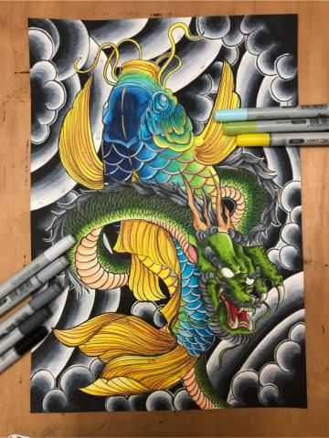 AVERY設計 - 麥克筆刺青圖