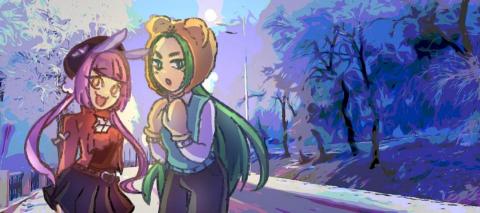 東方栗 - Q版（賀卡/賀圖樣式）