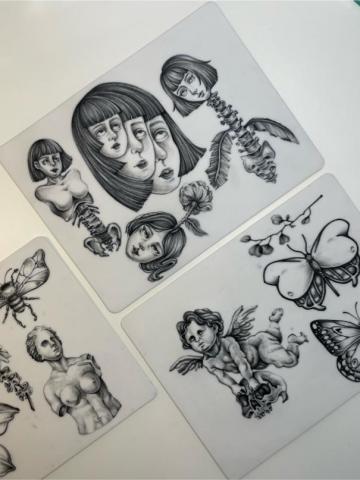 AVERY設計 - 刺青練習皮作品