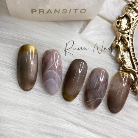 Runa Nail 體美顏 - ♡⃝暈染貓眼♡⃝